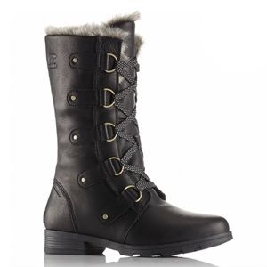 Sorel Women’s Emelie Lace Premium Waterproof Fur Lined Boots